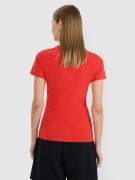 Damska koszulka bawełniana 4F TSHF2255 62S czerwony XXL