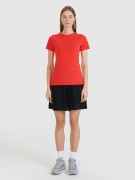 Damska koszulka bawełniana 4F TSHF2255 62S czerwony XXL