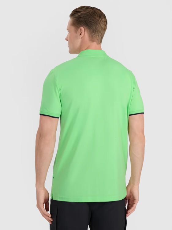 Męska koszulka polo 4F PTSM633 zielony 42S XXL