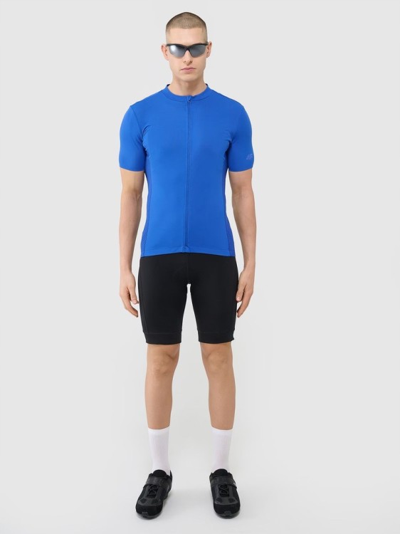 Męska koszulka rowerowa 4F SS25 FTSM1285 NIEBIESKI 36S XXL