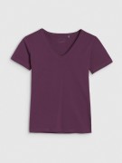 Damska koszulka bawełniana 4F TSHF1990 50S ciemny fiolet S