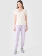 Damska koszulka bawełniana 4F TSHF1990 11S kremowy S