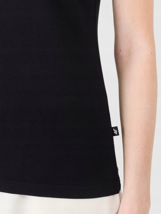 Damska koszulka bawełniana 4F TSHF1990 20S czarny S