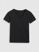 Damska koszulka bawełniana 4F TSHF1990 20S czarny S