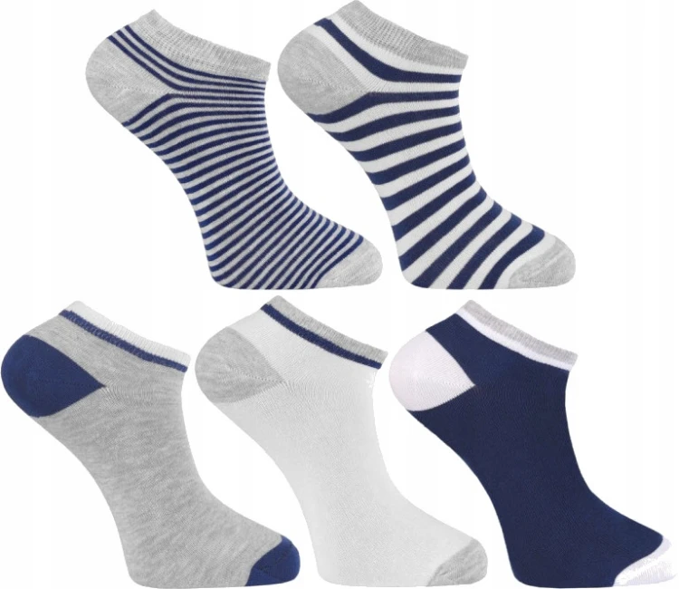 Męskie skarpety stopki Moraj CSM170-306 5-pak 43-45