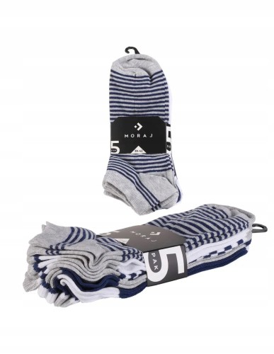 Męskie skarpety stopki Moraj CSM170-306 5-pak 43-45
