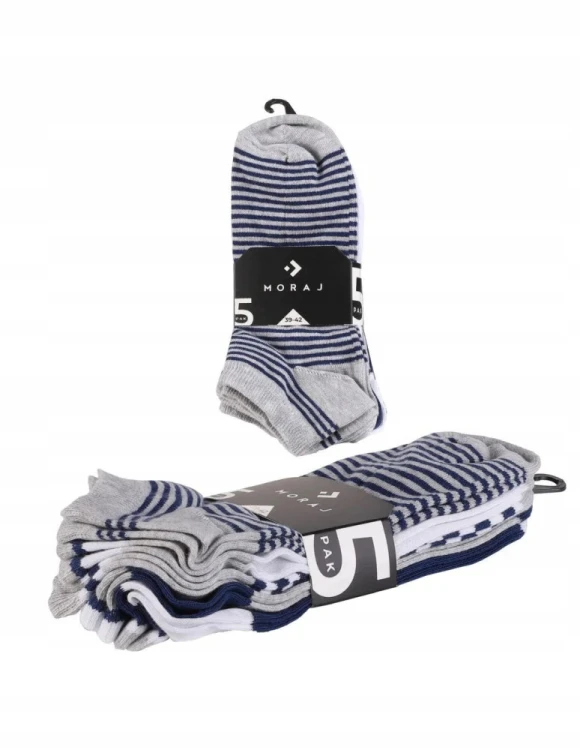 Męskie skarpety stopki Moraj CSM170-306 5-pak 43-45