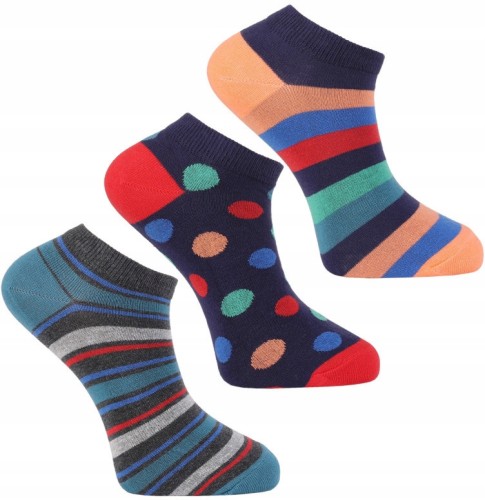 Męskie skarpety stopki Moraj CSM540-001 3-pak 39-42