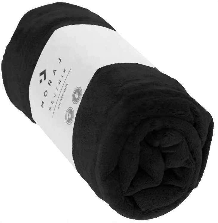 Ręcznik szybkoschnący z mikrofibry Moraj MRB550 50x100 czarny