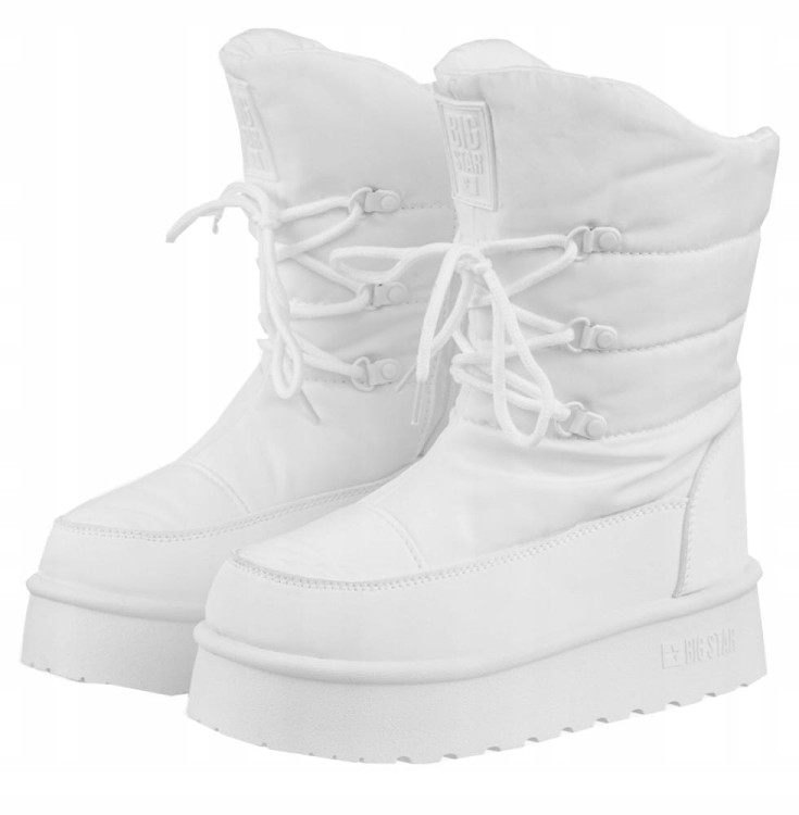 Damskie buty śniegowce Big Star OO274886 biały 41