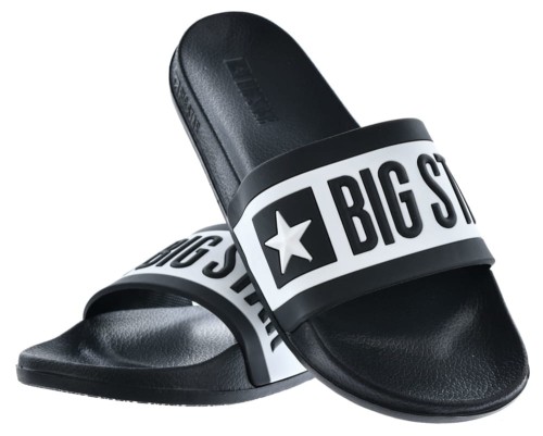 Damskie klapki Big Star LL274739 czarny.jpg