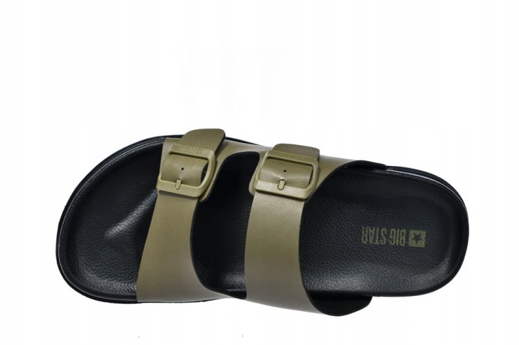 Męskie klapki Big Star NN174592 khaki 43