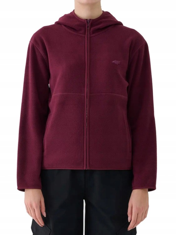 Damski polar 4F bluza polarowa FLEF355 60S burgund