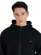Męski polar 4F bluza polarowa z kapturem FLEM317 20S czarny