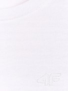 Chłopięcy T-shirt 4F bawełniana koszulka na WF TSHM2330 10S biały
