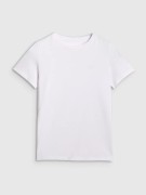 Chłopięcy T-shirt 4F bawełniana koszulka na WF TSHM2330 10S biały