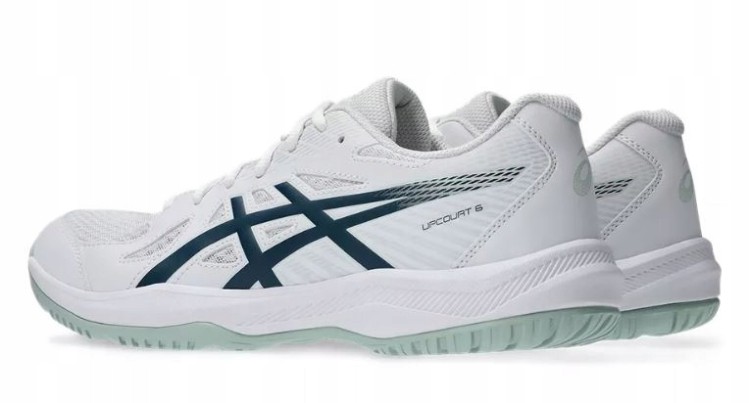 Męskie halowe buty Asics UPCOURT 6 1071A104-104 biały/granatowy