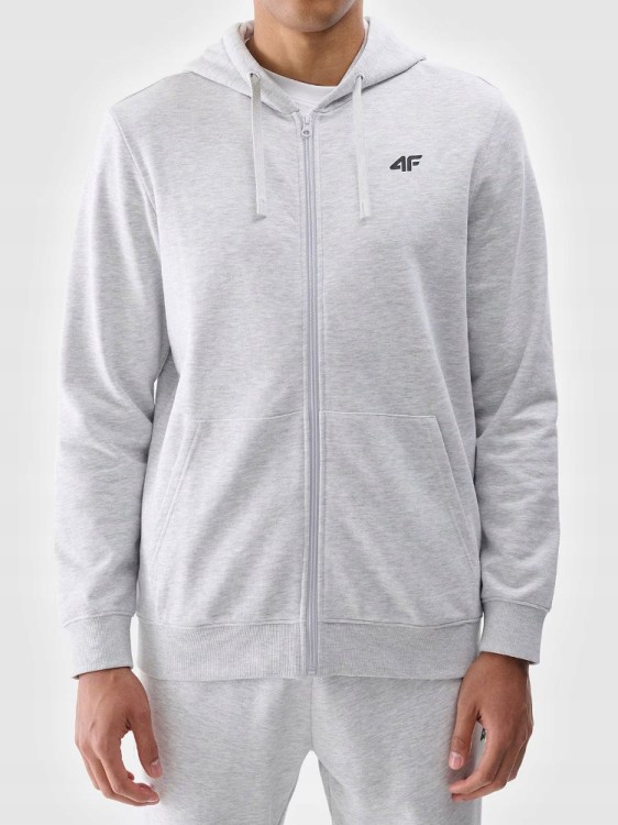 Męska bluza z kapturem 4F SWSM1768 27M j.szary