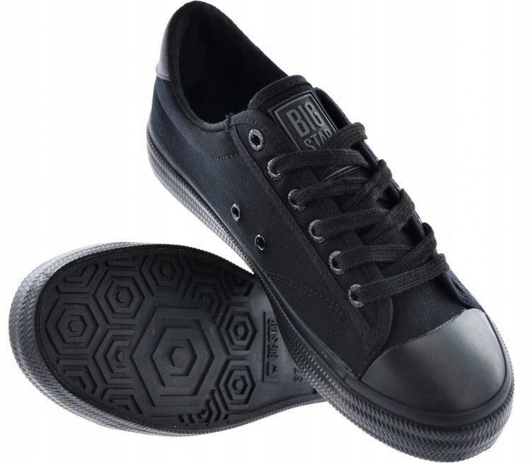 Damskie trampki Big Star tenisówki LL274092 czarny 37