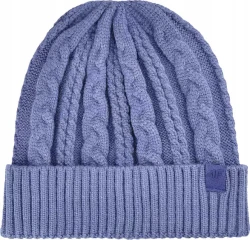 Damska czapka zimowa 4F CAPF457 32S denim