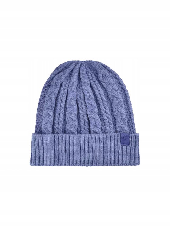 Damska czapka zimowa 4F CAPF457 32S denim