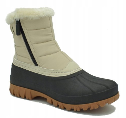 Damskie buty śniegowce Lee Cooper LCJ-24-44-2867L beżowy 37