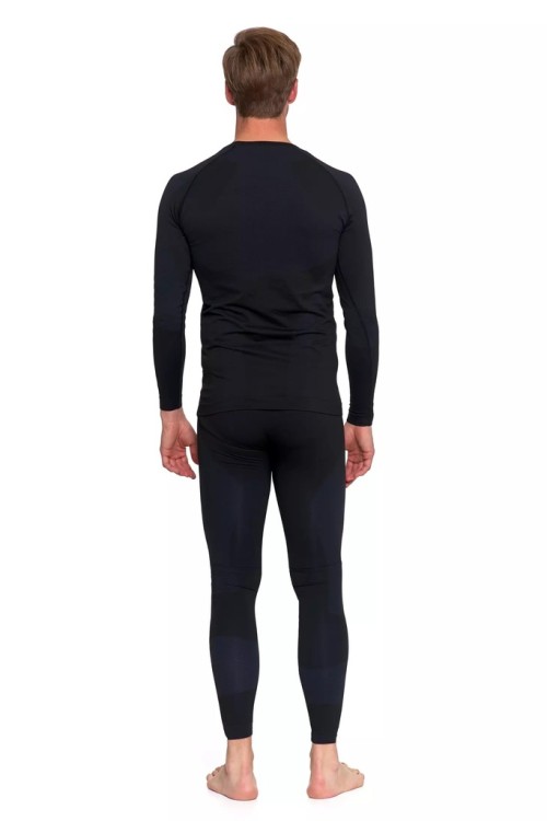 Męska bielizna termoaktywna Moraj bluza+spodnie KMT7000-003 czarny