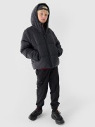 Chłopięca puchowa kurtka 4F DJAM463 20S czarny