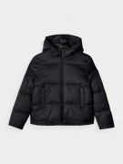 Chłopięca puchowa kurtka 4F DJAM463 20S czarny