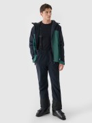 Męska kurtka narciarska 4F AW24 TJAM579 46S czarny/zielony