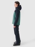 Męska kurtka narciarska 4F AW24 TJAM579 46S czarny/zielony