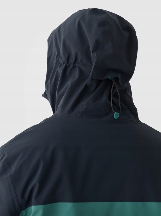 Męska kurtka narciarska 4F AW24 TJAM579 46S czarny/zielony