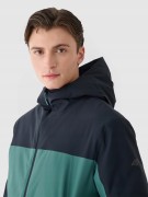 Męska kurtka narciarska 4F AW24 TJAM579 46S czarny/zielony