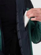 Męska kurtka narciarska 4F AW24 TJAM579 46S czarny/zielony