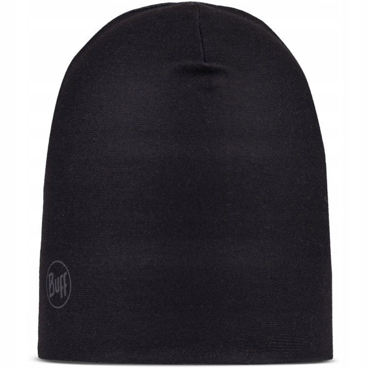 Cienka czapka Buff dwustronna ecostretch beanie 134669.999 czarny/szary