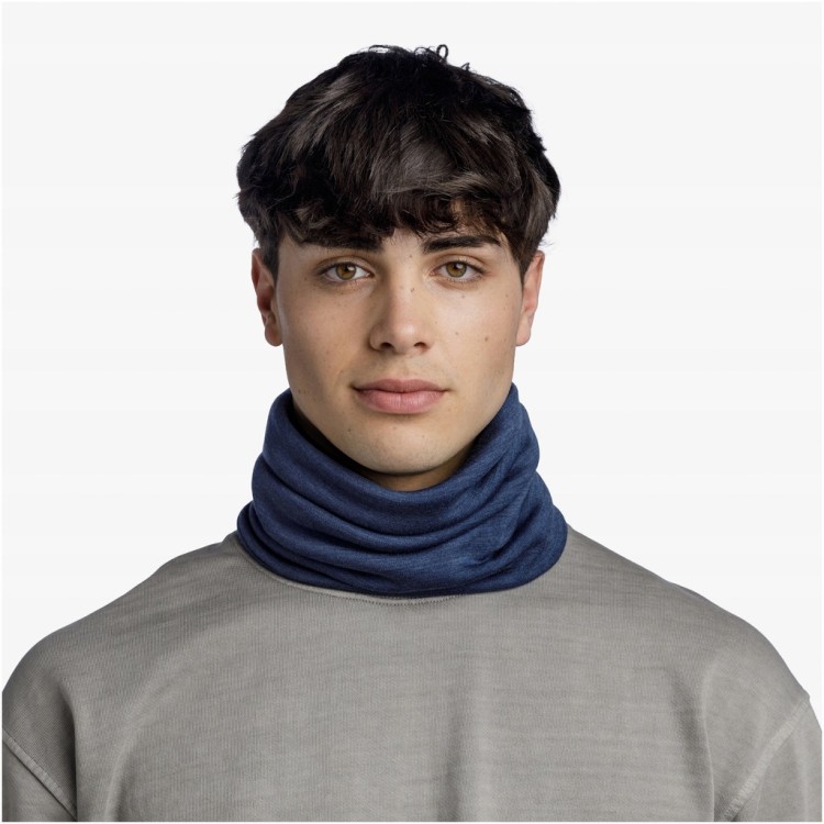 Komin chusta na szyję Buff bandana merino heavyweight 113018 granatowy