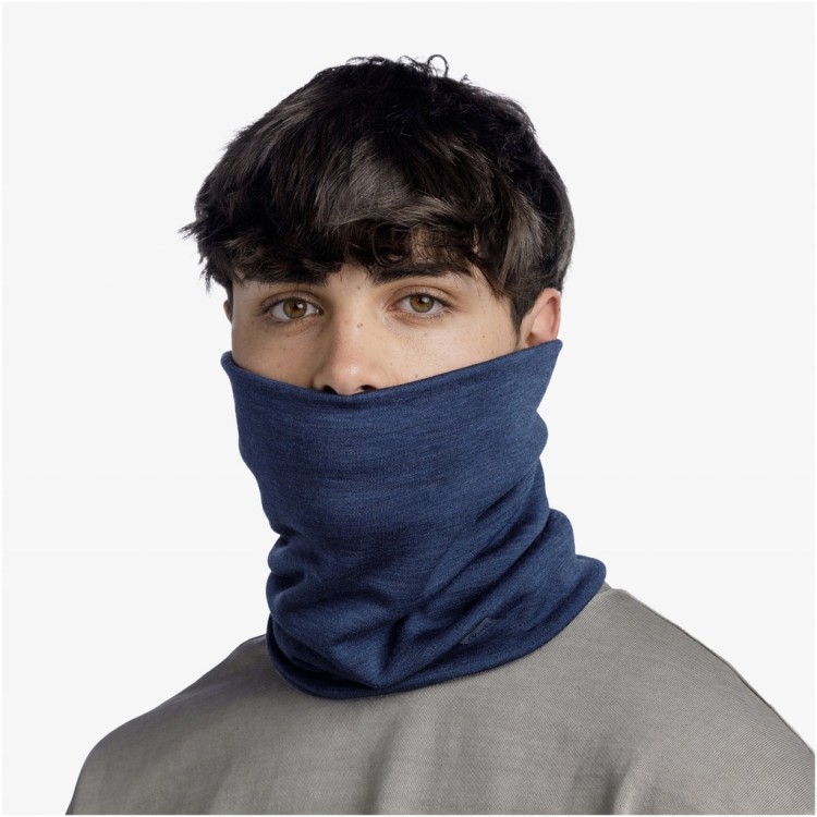Komin chusta na szyję Buff bandana merino heavyweight 113018 granatowy