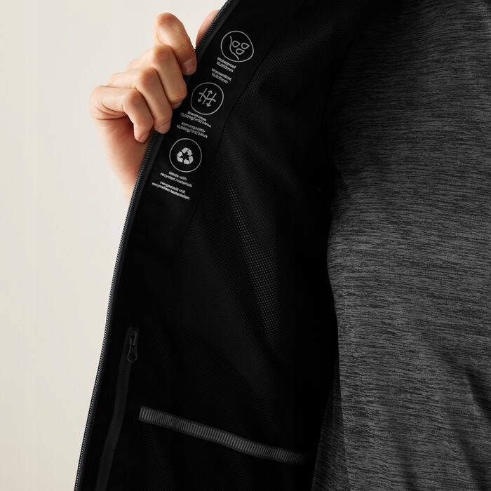 Damska kurtka przeciwdeszczowa Regatta RWW455 L89 czarny