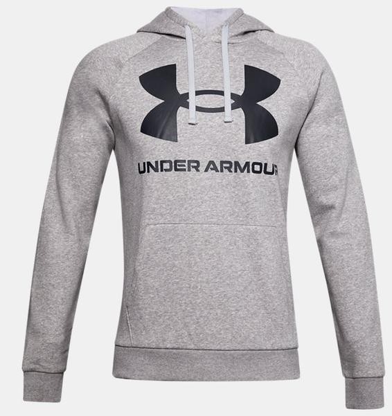 Męska bluza Under Armour RIVAL FLEECE BIG LOGO 1357093-011 szary.jpg