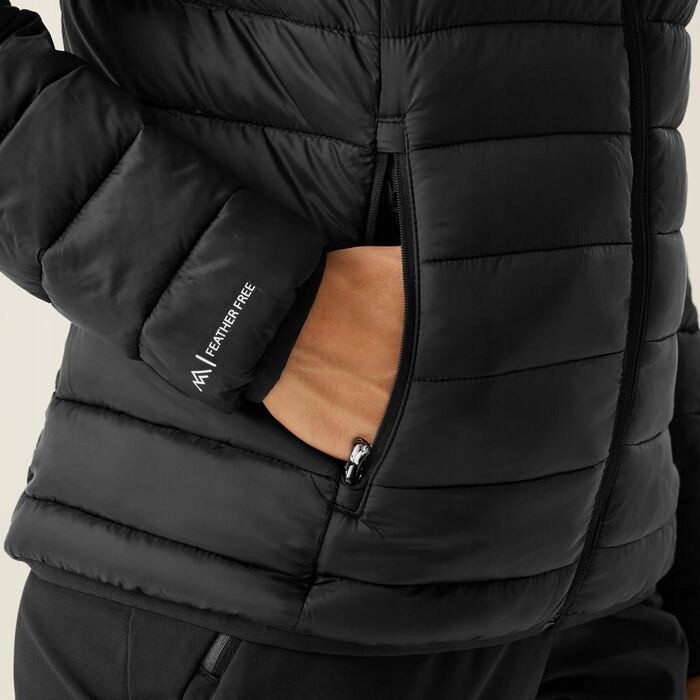 Damska kurtka puchowa Regatta z kapturem RWN273 800 czarny