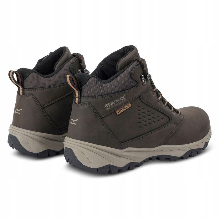 Męskie buty trekkingowe Regatta AMBLE RMF879 T1R  brązowy