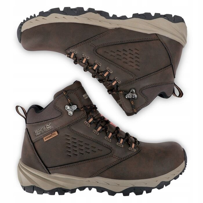 Męskie buty trekkingowe Regatta AMBLE RMF879 T1R  brązowy