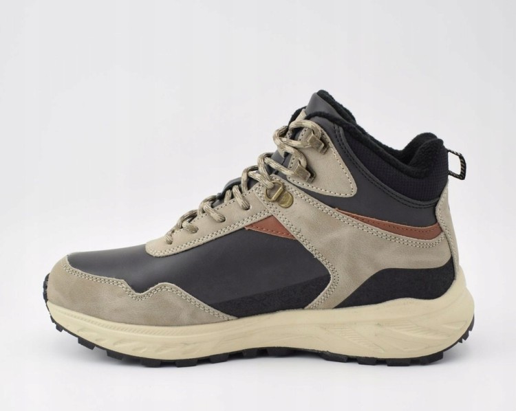 Męskie buty zimowe Lee Cooper LCJ-25-01-3727MA szary/czarny