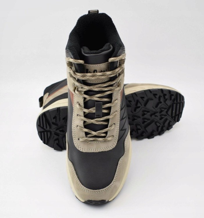 Męskie buty zimowe Lee Cooper LCJ-25-01-3727MA szary/czarny