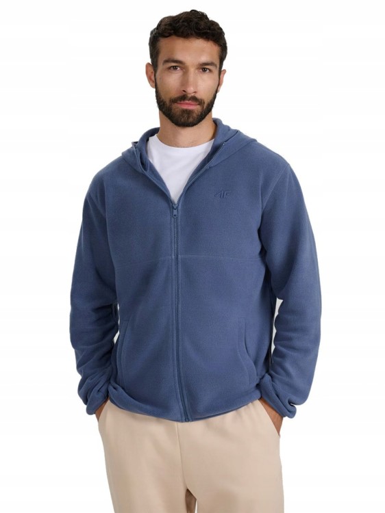 Męski polar 4F bluza polarowa FLEM358 32S denim
