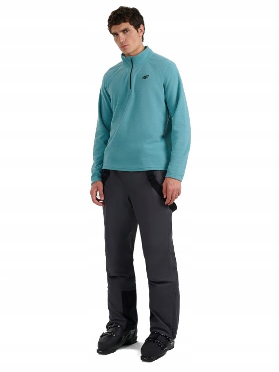 Męski polar 4F bluza polarowa FLEM065 46S turkusowy