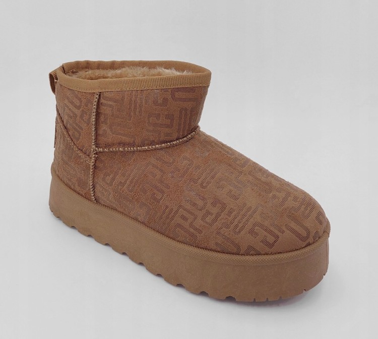 Damskie buty śniegowce Lee Cooper LCJ-25-32-3653LB brązowy