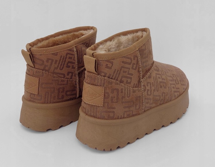 Damskie buty śniegowce Lee Cooper LCJ-25-32-3653LB brązowy