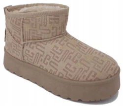 Damskie buty śniegowce Lee Cooper LCJ-25-32-3651LB beżowy