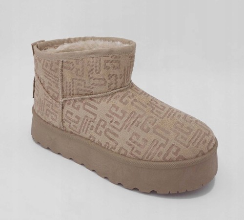 Damskie buty śniegowce Lee Cooper LCJ-25-32-3651LB beżowy